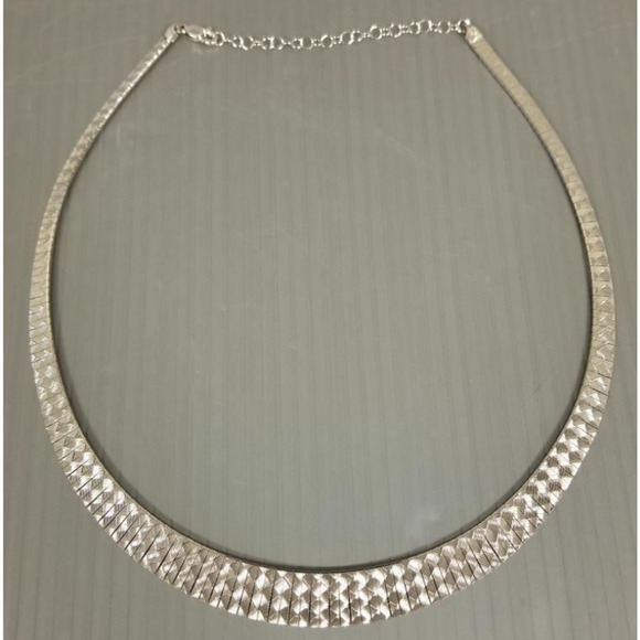 Sterling Silver 925 Italy Graduated Cleopatra Necklace And Bracelet Sets 16-20'' - Picture 2 of 8